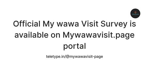 mywawavisit|Survey